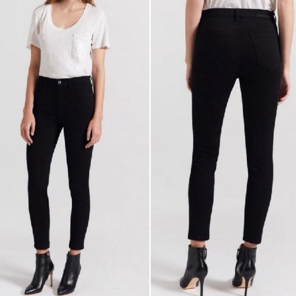 $184 Current / Elliot The High Waist Stiletto in Jet Black size 30 REVOLVE - Picture 3 of 8